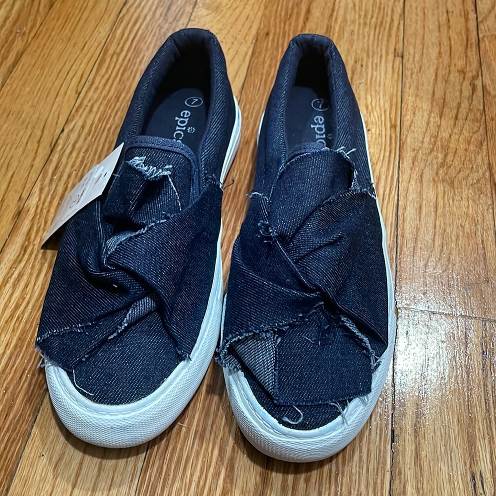 Blue Denim Slip On